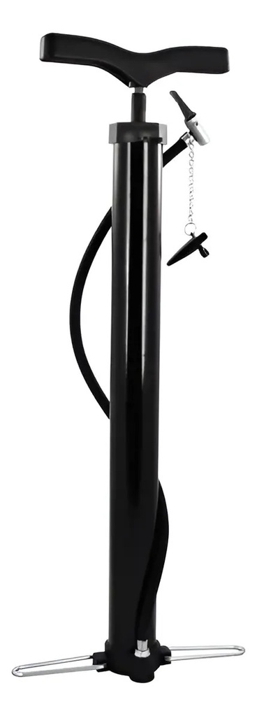 [2060-A] Inflador Manual Negro Bici Moto Auto Rpm Negro
