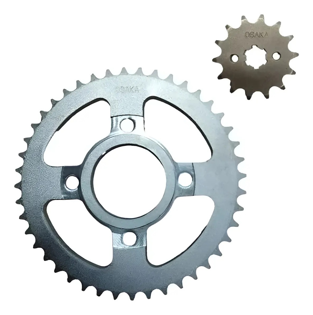 [KCP-226] Kit Corona 46T y Piñón 15T sin Rebaje Zanella ZTT 200 / ZR 150 200