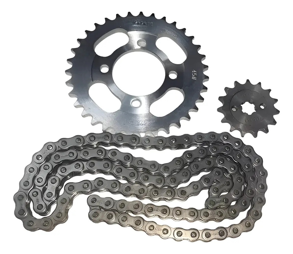 [KCP-101.CAD-428110] Kit de Transmision 15/35T Cadena 428H x 110L Gilera Smash 110