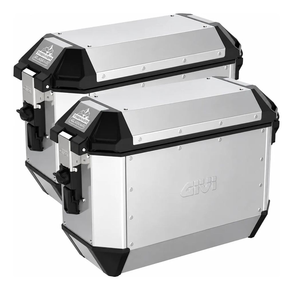 [ALA36APACK2] Baul Lateral Givi Trekker Alaska 36lt Aluminio Monokey Rpm Aluminio