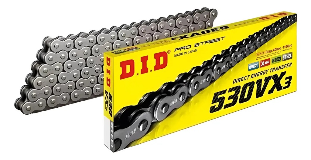[2245] Cadena Transmision Did Japon 530 Vx3 118 Xring Rpm