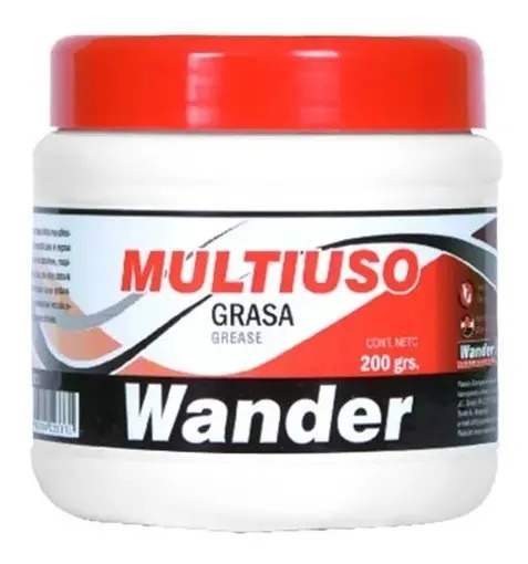 [W0213] Grasa De Calcio Multiuso Moto Bici Auto Wander X 200 Gr Rpm