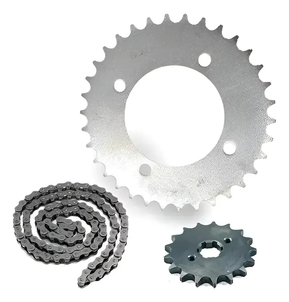 [MOT-KIT3414110] Kit Transmision Biz 125 14 / 34 Cadena H Reforzada  Gris