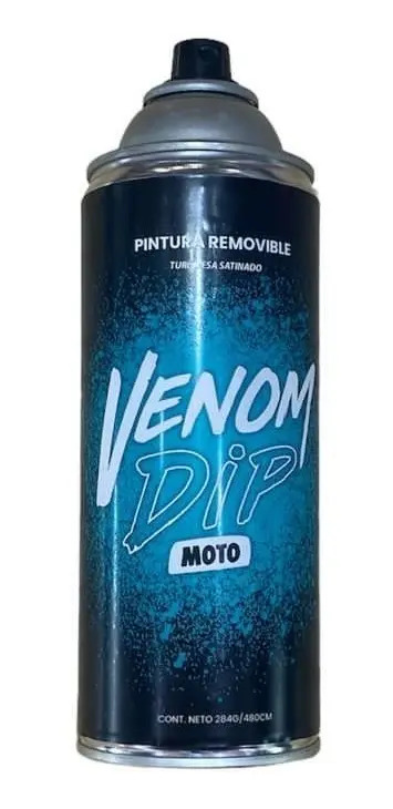 [TURQUESA.SATINADO] Pintura Removible Moto En Aerosol Venom Turquesa.satinado  Turquesa.satinado