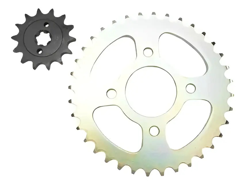 [KTR400] Kit Transmision Solo Piñon Corona Bajaj Rouser 135 Boxer 150 Gris