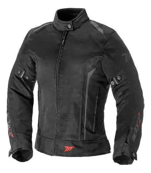 [SD23036025] Campera Moto Mujer Seventy Sd-jt36 Cordura Negro Gris Rpm Negro/gris M