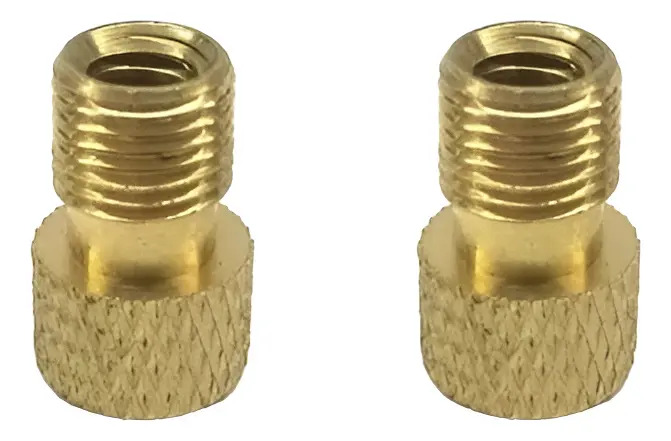 [00046.RPM] Pack X 2 Adaptador Valvula Presta A Schrader / Auto C/ Oring