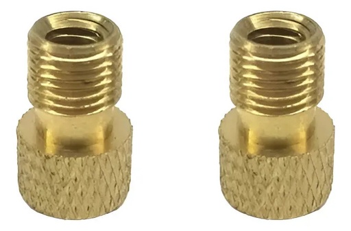 [00046.RPM] Pack X 2 Adaptador Valvula Presta A Schrader / Auto C/ Oring