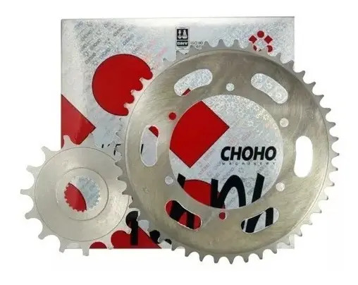 [HK041] Kit Piñon Y Corona Yamaha Xtz 250 Choho 46t/15t Rpm Plateado