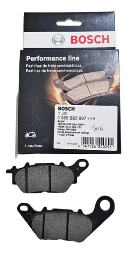 [4022] Pastillas de Freno Delanteras Bosch Yamaha YBR 125 Factor ED