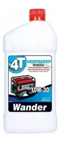 [W2165]  Aceite Generador Electrico 10w30 4t Mineral  1l Wander