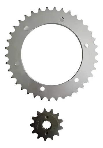 [KCP-142] Kit Corona Piñon 49/17 Honda Xr 190 150 125 Rpm Plateado