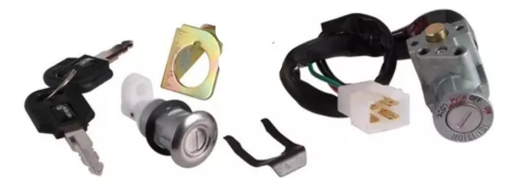 [MOT-M037036] Kit de Llave de Contacto y Asiento 4 Pines Gilera Smash 110
