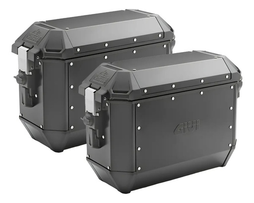 [ALA36BPACK2] Baul Lateral Givi Trekker Alaska 36lt Aluminio Negro Monokey Negro