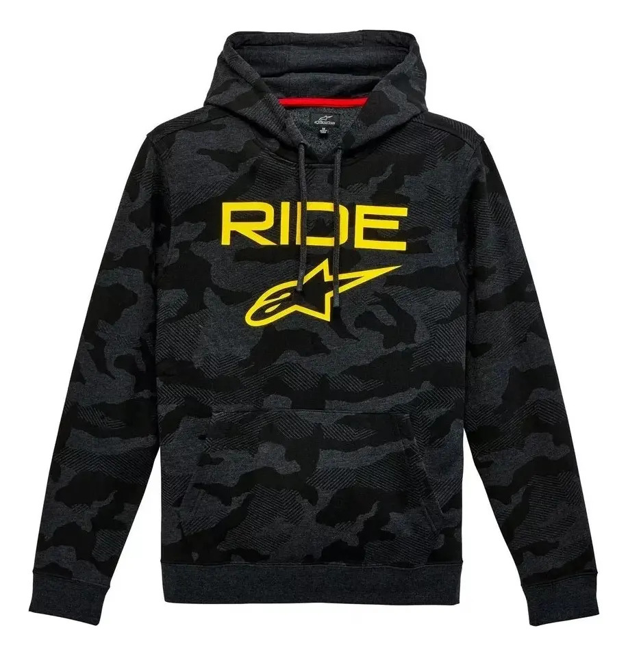 [3251300M 191] Buzo Hombre Con Capucha Alpinestars Area Hoodie Rpm Gris Oscuro Camuflado M