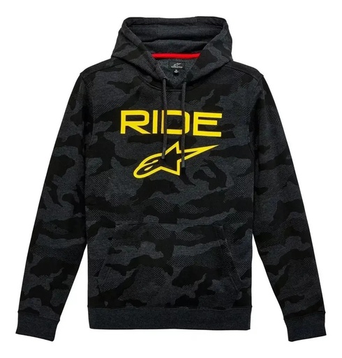 [3251300M 191] Buzo Hombre Con Capucha Alpinestars Area Hoodie Rpm Gris Oscuro Camuflado M