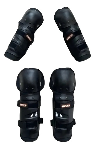 [7798354555606] Kit Rodilleras Y Coderas Skateboard Roller Skate Gp23 7150-1 Negro