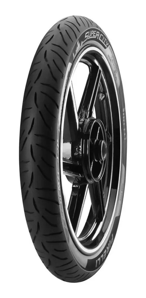 [50098] Cubierta Trasera Para Moto Pirelli Street Super City Para Uso Sin Cámara De 100/80-18 P 53 X 1 Unidad