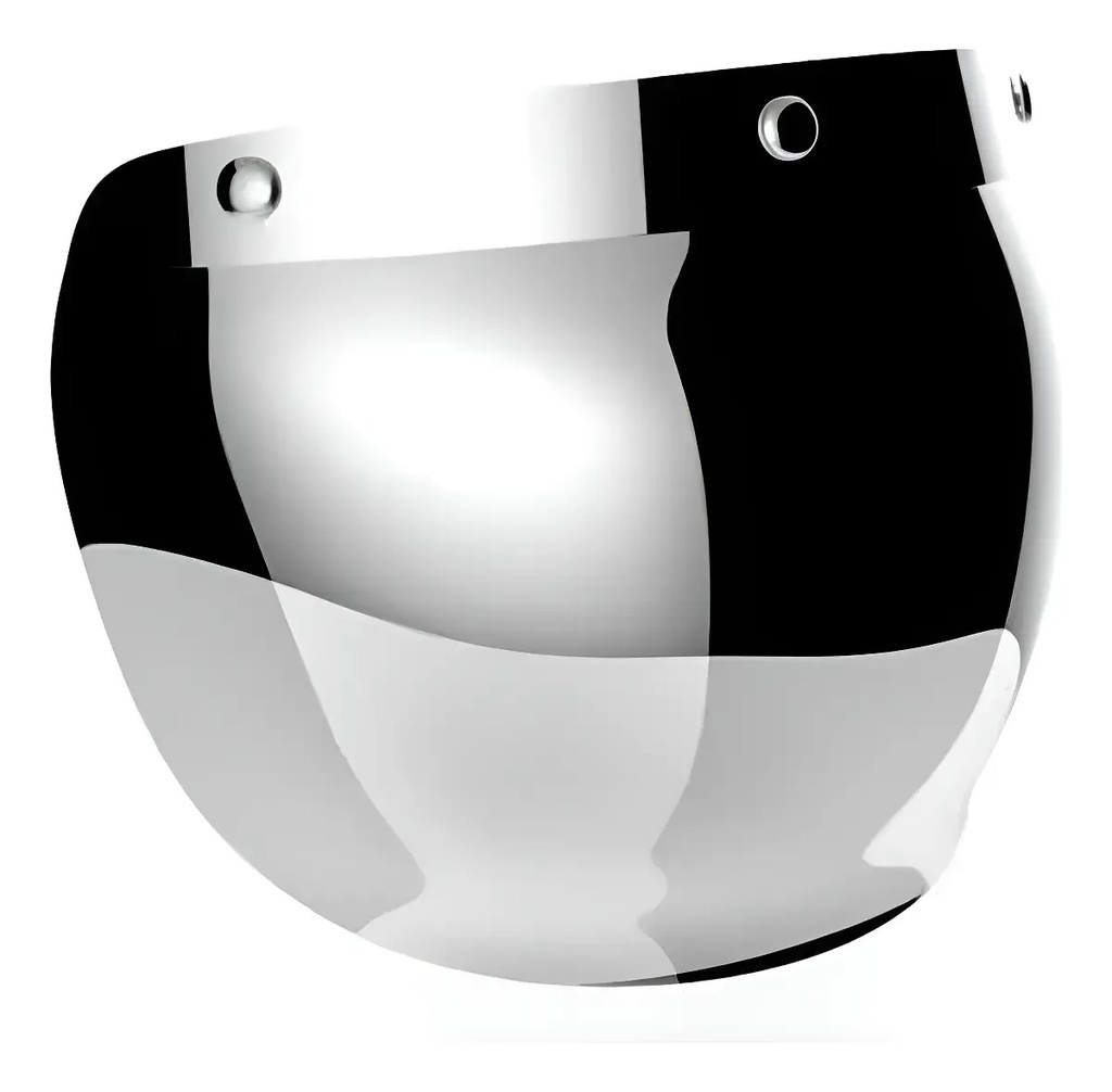 [VB721BM] Visor Burbuja Espejado Casco Abierto Hawk 721 Rpm Espejado