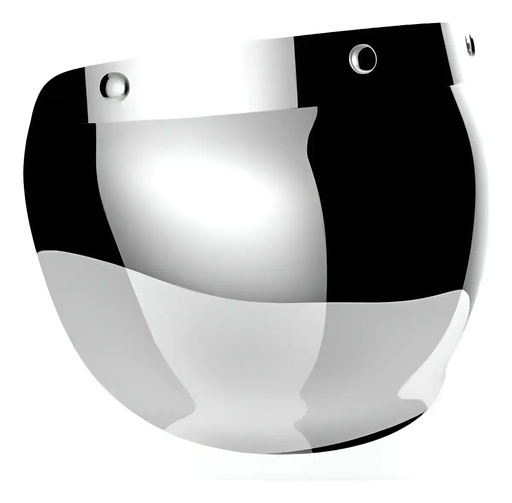 [VB721BM] Visor Burbuja Espejado Casco Abierto Hawk 721 Rpm Espejado