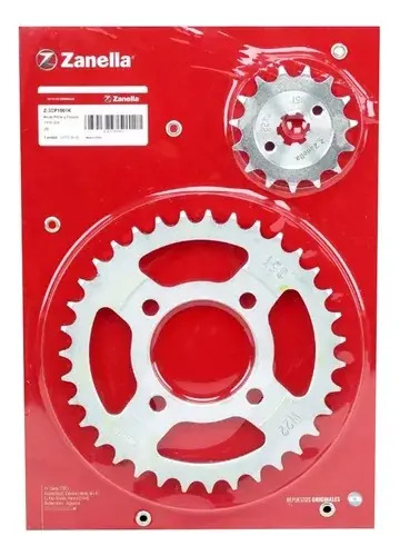 [Z-3CP1001K] Kit Corona Y Piñon Zanella Zb 110 35 / 15 Paso 428 Original 