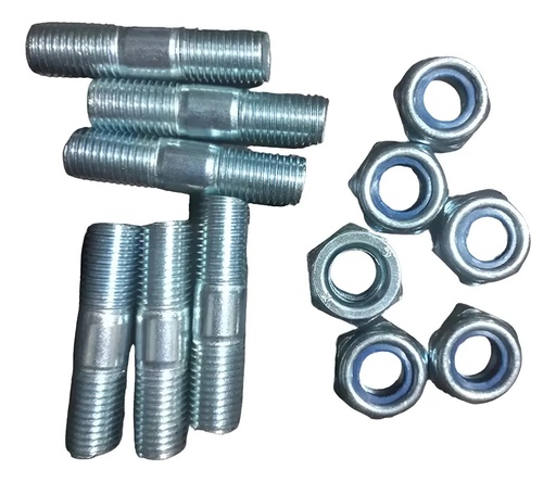 [MOT-097013] Kit Tornillos Porta Corona Rouser Ns 200 Espárragos Rpm Plata