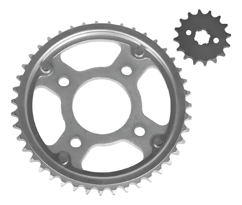 [43678] Transmisión Honda Invicta Cb 150 Piñon Corona  Rpm Gris