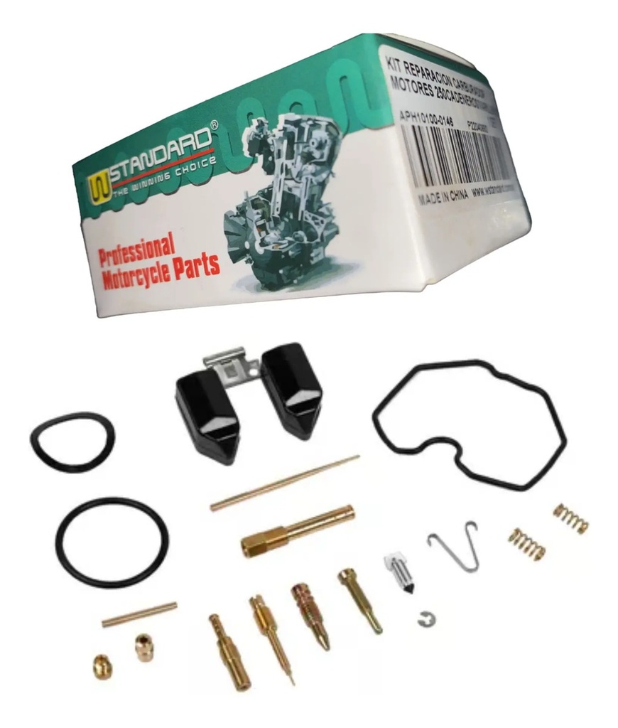[W89654] Kit Reparacion Carburador Motores 250cc W Standard