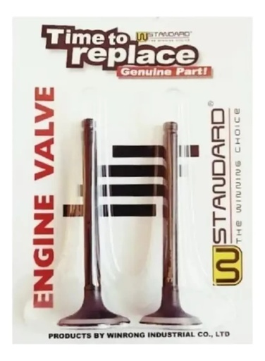 [W89677] Valvula Admision Y Escape Bajaj Rouser Ns 160 150 W Standard