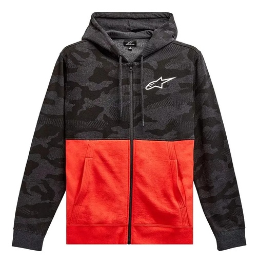 [IND-2342] Campera Capucha Alpinestars Moto Camo Block Hoodie Charcoal