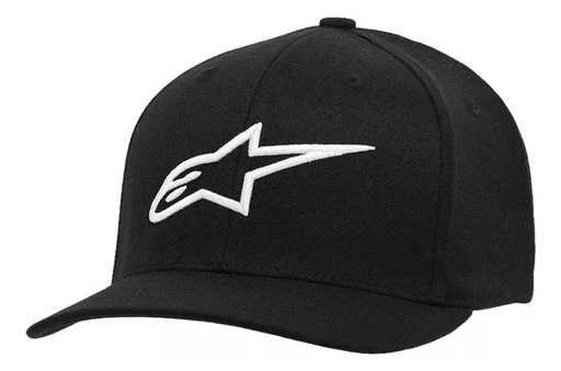 [IND-2455] Gorra Alpinestars Ageless Curve Hat Negro Blanco Rojo Rpm