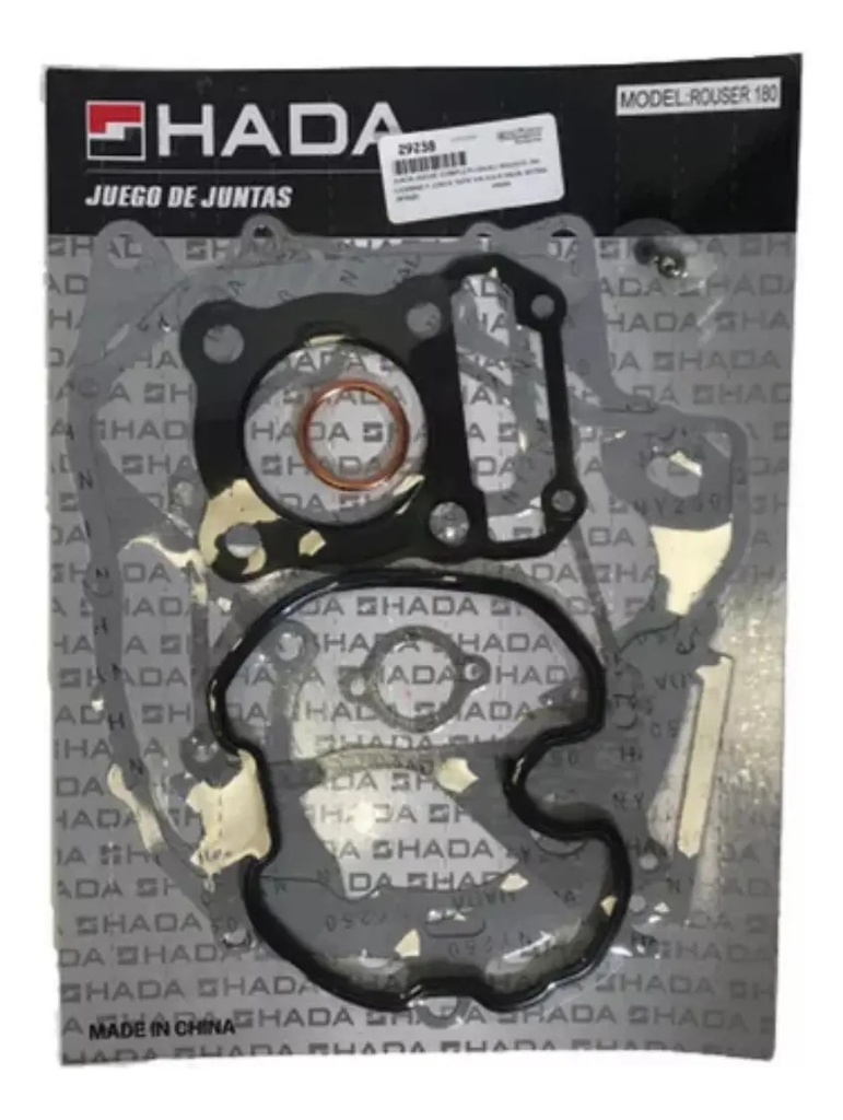 [JNT020] Juego de Juntas de Motor con O-Rings y Junta de Tapa de Valvula Bajaj Rouser 180