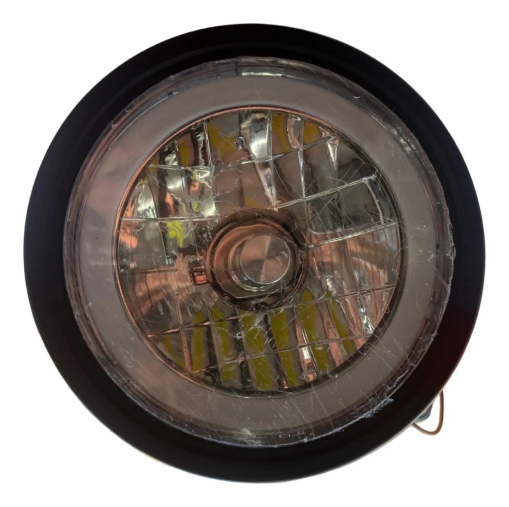 [FAROL.LED] Faro Optica Delantera Moto 16.5 Cm Luz Led Rpm