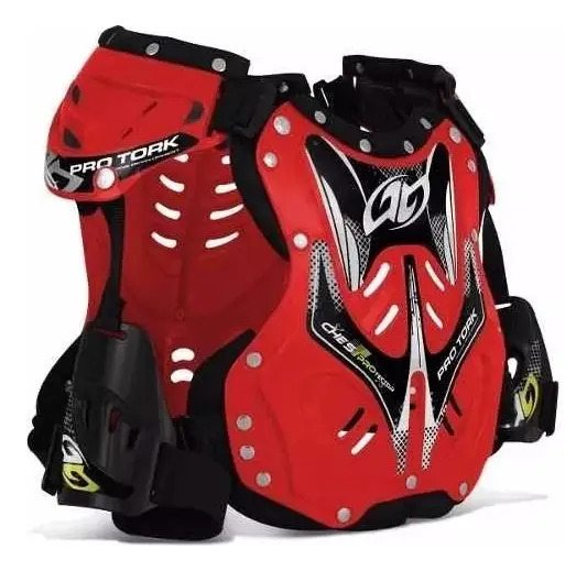[6102] Pechera Moto Pro Tork Cross Enduro Atv Adultos Rojo Rpm Unico