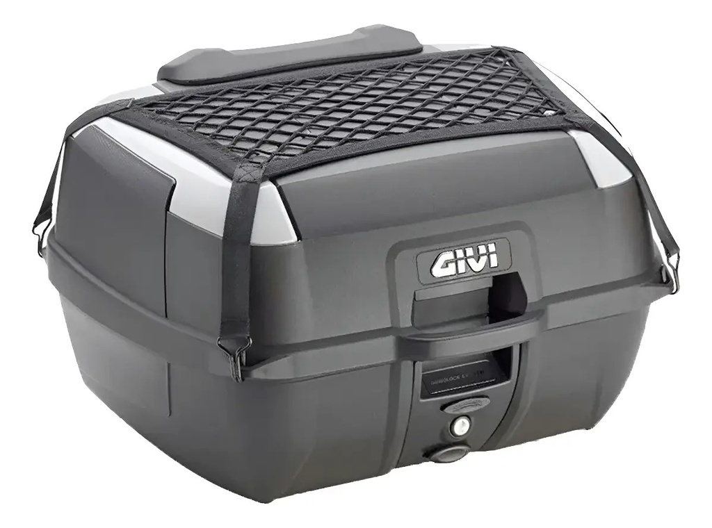 [B45+] Baul Trasero 2 Cascos Moto B45+ Givi Con Red Rpm Negro