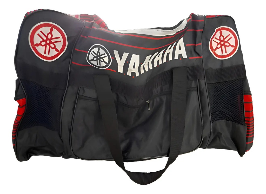 [BOLSO.ROJO.LINEAS] Bolso Moto Viaje Motocross Yamaha Rojo Enduro Grande Rpm Rojo