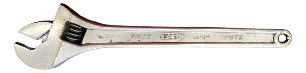 [LLAVE.FRANCESA] Llave Francesa 18 Pulgadas En Buen Estado Gris Oscuro