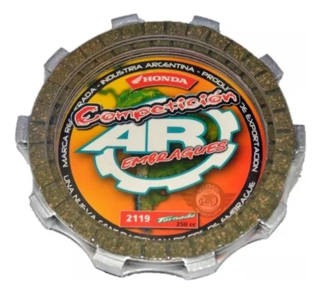 [2119] Discos De Embrague Honda Xr 250 Tornado Competicion Ar Rpm