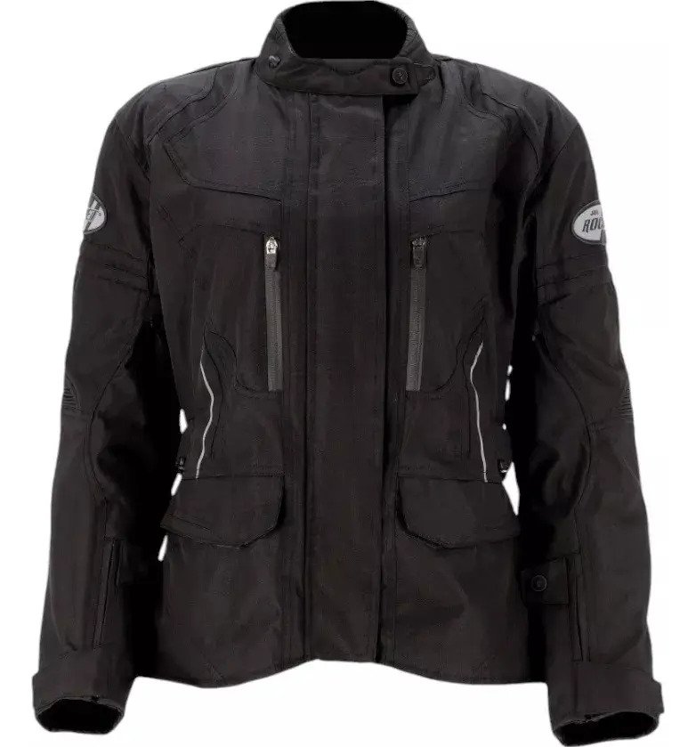 [J-20525000-XL] Campera Larga Moto Mujer Joe Rocket Ballistic 3.0 Rpm Negro Lisa Xl