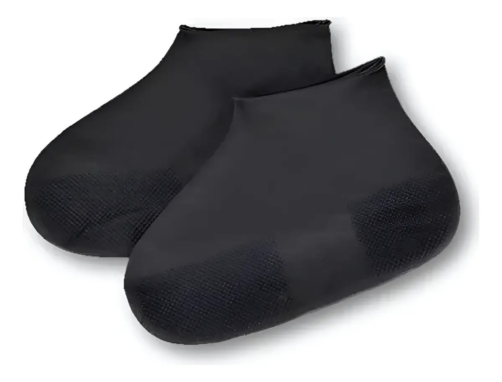 [K-105] Galochas Cubre Calzado Lluvia Mujer Estampada Impermeables Negro L