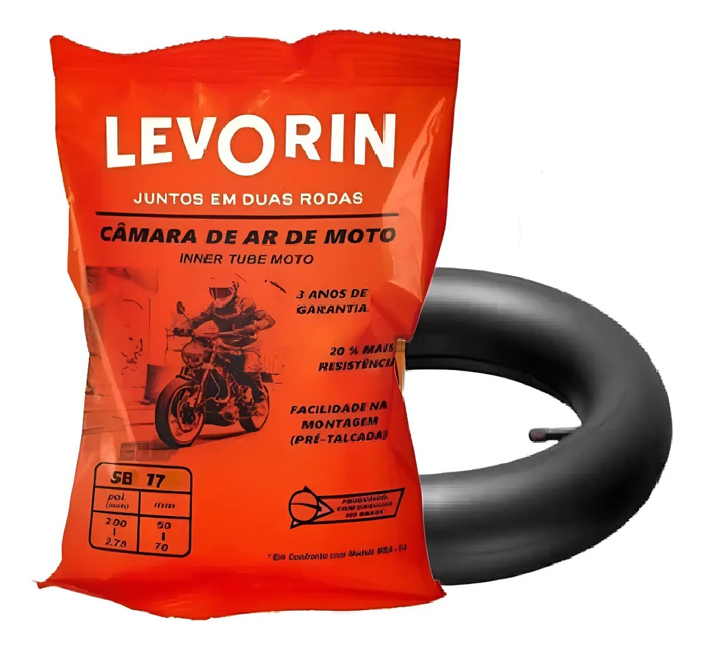 Camara Levorin 250 275 X 17 Trasera 110 New Wave  Rpm Dunlop