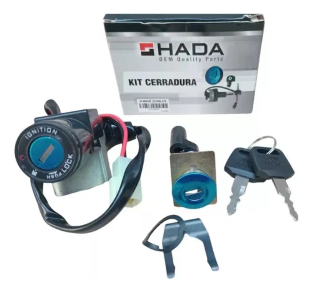 [KTC006] Kit de Cerradura 2 Cables Honda Wave 110