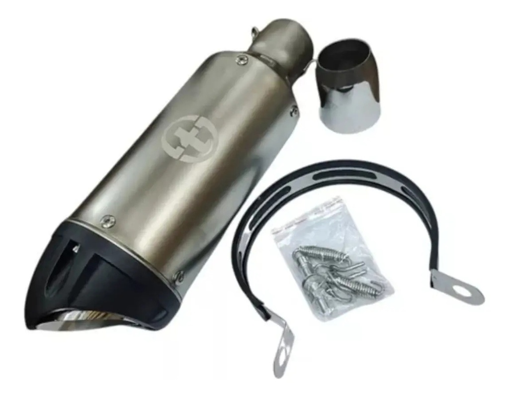 [SIL003] Silenciador Para Moto Cromado Universal - 4t Rpm