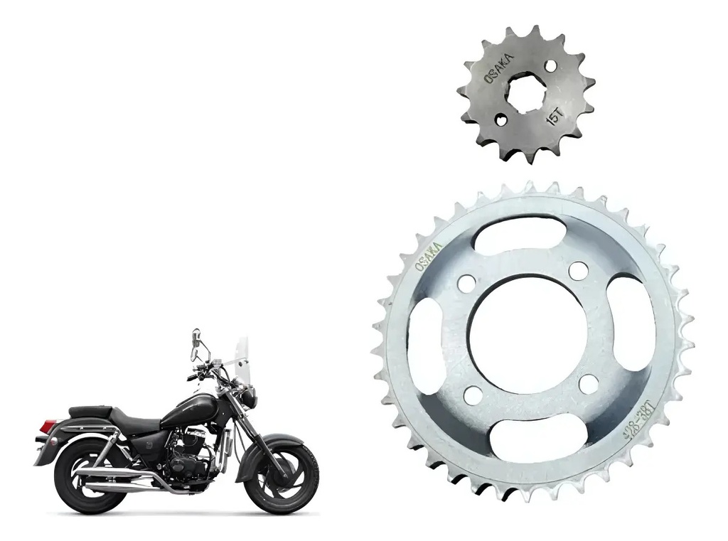 [KCP-111] Kit Corona Piñon Transmision  Custom  150 Rpm Gris