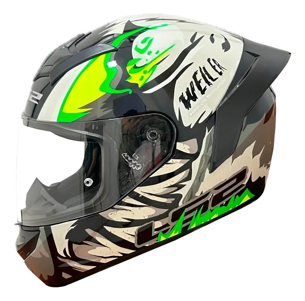 [CAS-2129] Casco Integral Rookie Moto Ls2 352 Rookie Weiler Spoiler Rpm