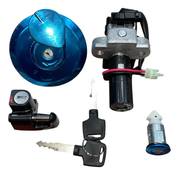 [MOT-M037008] Kit Llave  Honda Cg Titan 150 Contacto Tapa Tanque Cachas