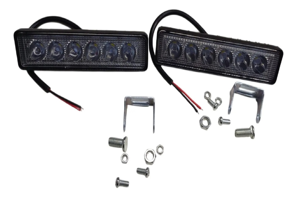 [21854.21854] Kit Faros Auxiliares Led  Rectangular 6 Led X Par  Rpm