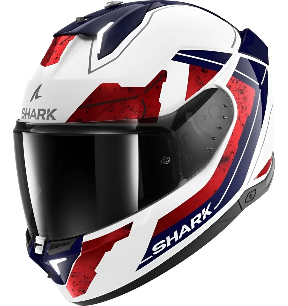 [CAS-2121] Casco Integral Moto Shark Skwal I3 Rhad Con Luz Led De Freno