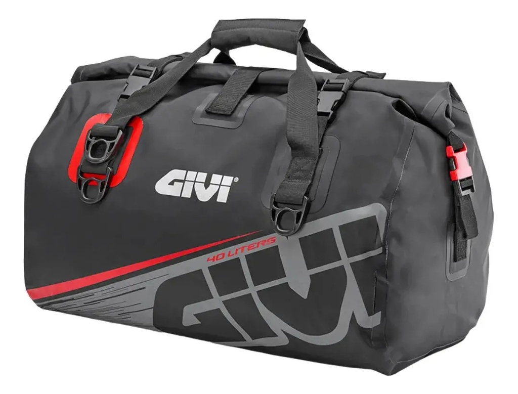 [EA115GR] Bolso Trasero Moto Givi Ea115gr 100% Impermeable 40 Litros Negro/rojo