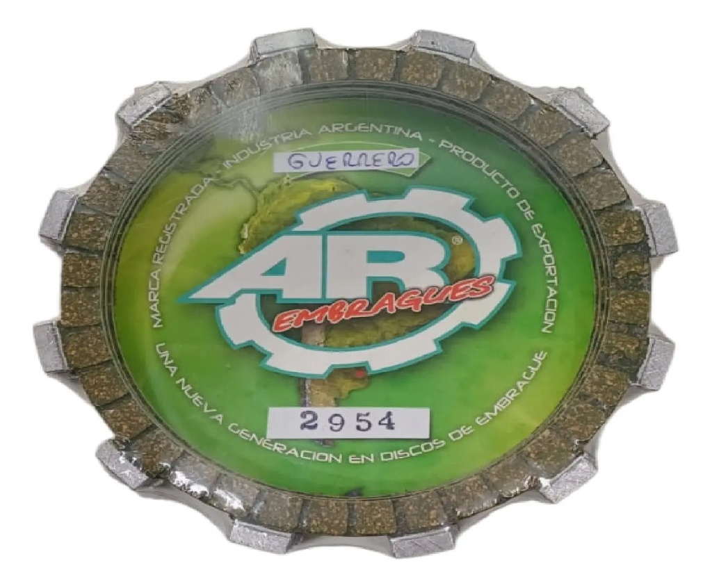 [2954AR] Discos Embrague Ar Guerrero Gvl 400 Rpm